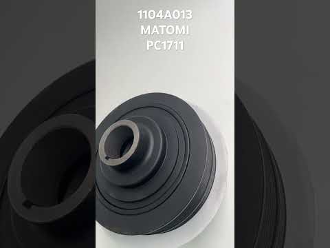 Шків колінвала MATOMI PC1711 Л200, Паджеро Спорт 2.5 2005–2015 OEM 1104A013, відео 1