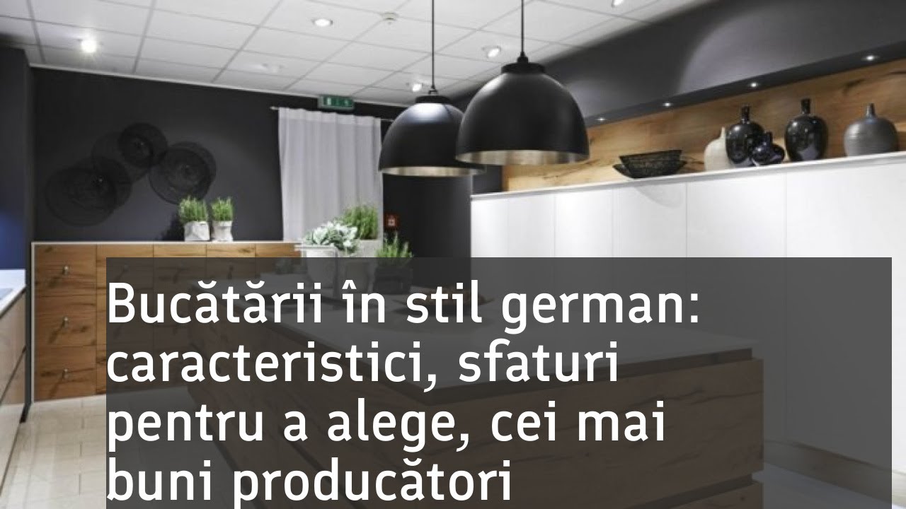 Bucătării germane elegante: stil modern, stil modern, stil clasic.