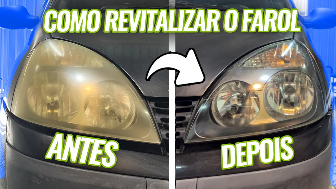 Como TIRAR AMARELADO do FAROL do CARRO (SUPER FÁCIL e BARATO) - YouTube
