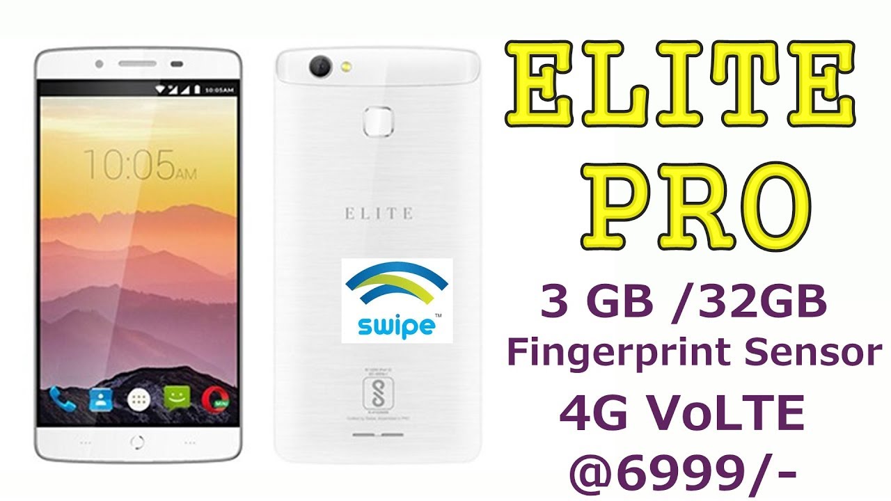 Swipe Elite Pro 4G VoLTE smartphone launched at Rs 6,999 newspaper