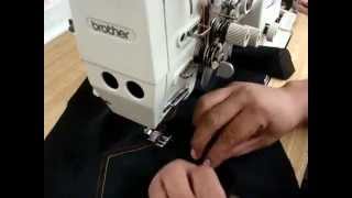 Brother LT2-B875-7 Double Needle Sewing Machine How to make a pocket