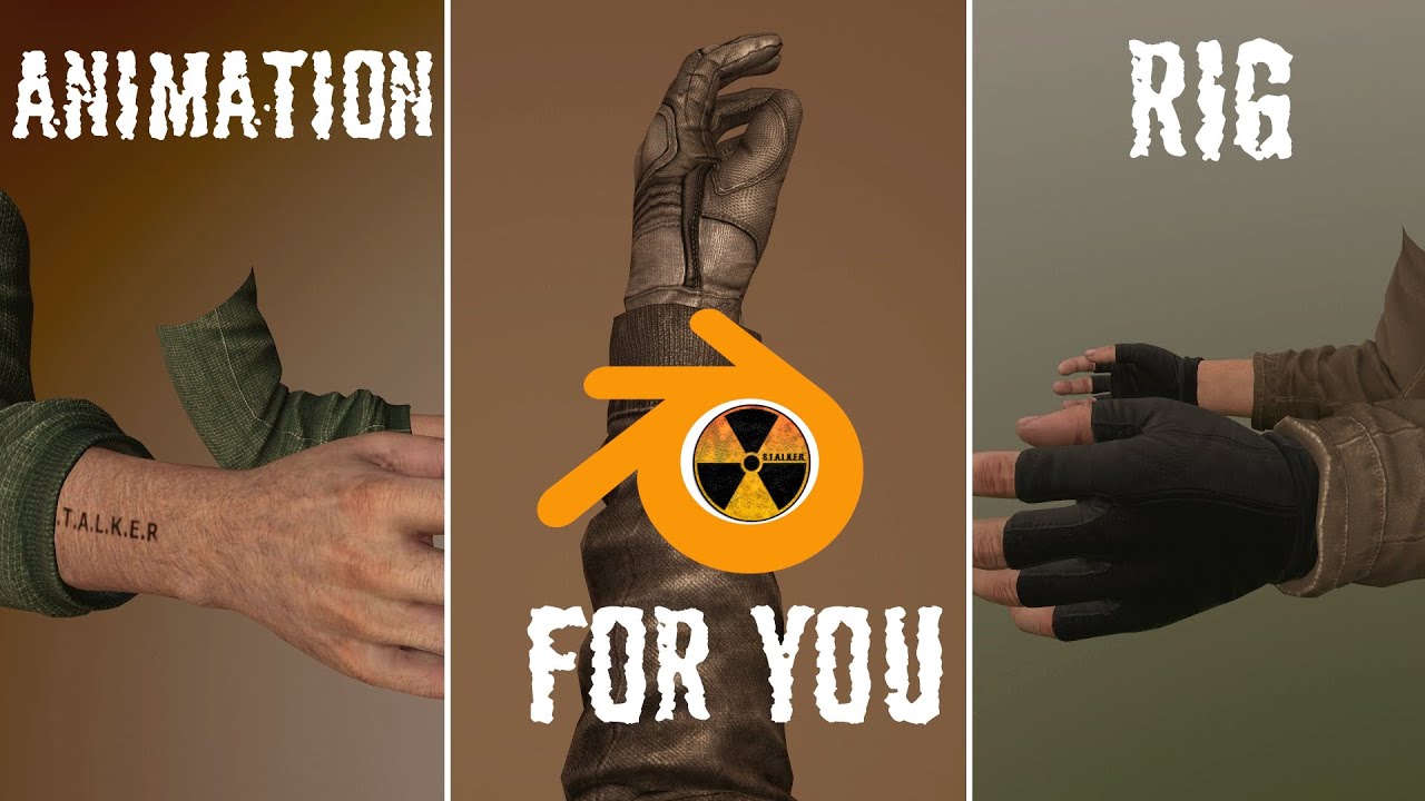 S.T.A.L.K.E.R First Person Blender Animation Rig - YouTube