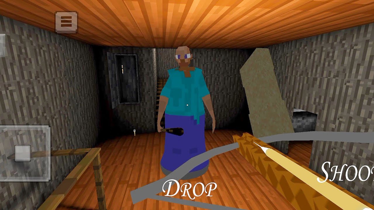 Playing As Minecraft Granny Mod | Granny Game Horror Escape Gameplay 