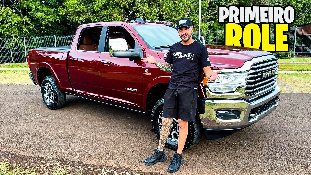 PRIMEIRO ROLE NO MEU NOVO CARRO ZERO KM 😍 RAM 3500 LONGHORN
