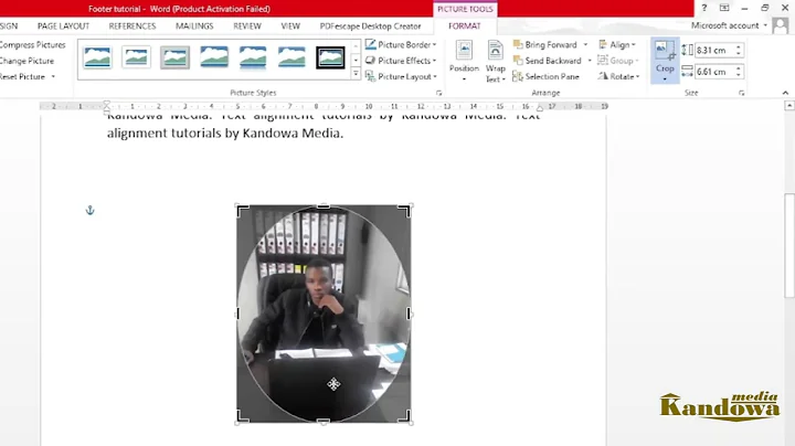 How to crop images to Circle Shape in Microsoft Word || MS Word Tutorials
