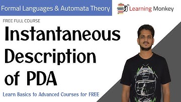 Instantaneous Description of PDA || Lesson 71 || Finite Automata || Learning Monkey ||