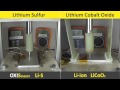 Lithium sulfur cell nail test vs liion