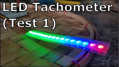 Arduino - LED Tachometer & Shift Light Indicator (Test 01)
