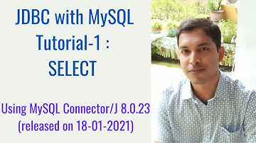 Java Database Connectivity(JDBC) with MySQL Tutorial-1: SELECT Query