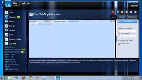 RadDock Tab Alignment/Visibility and Automation