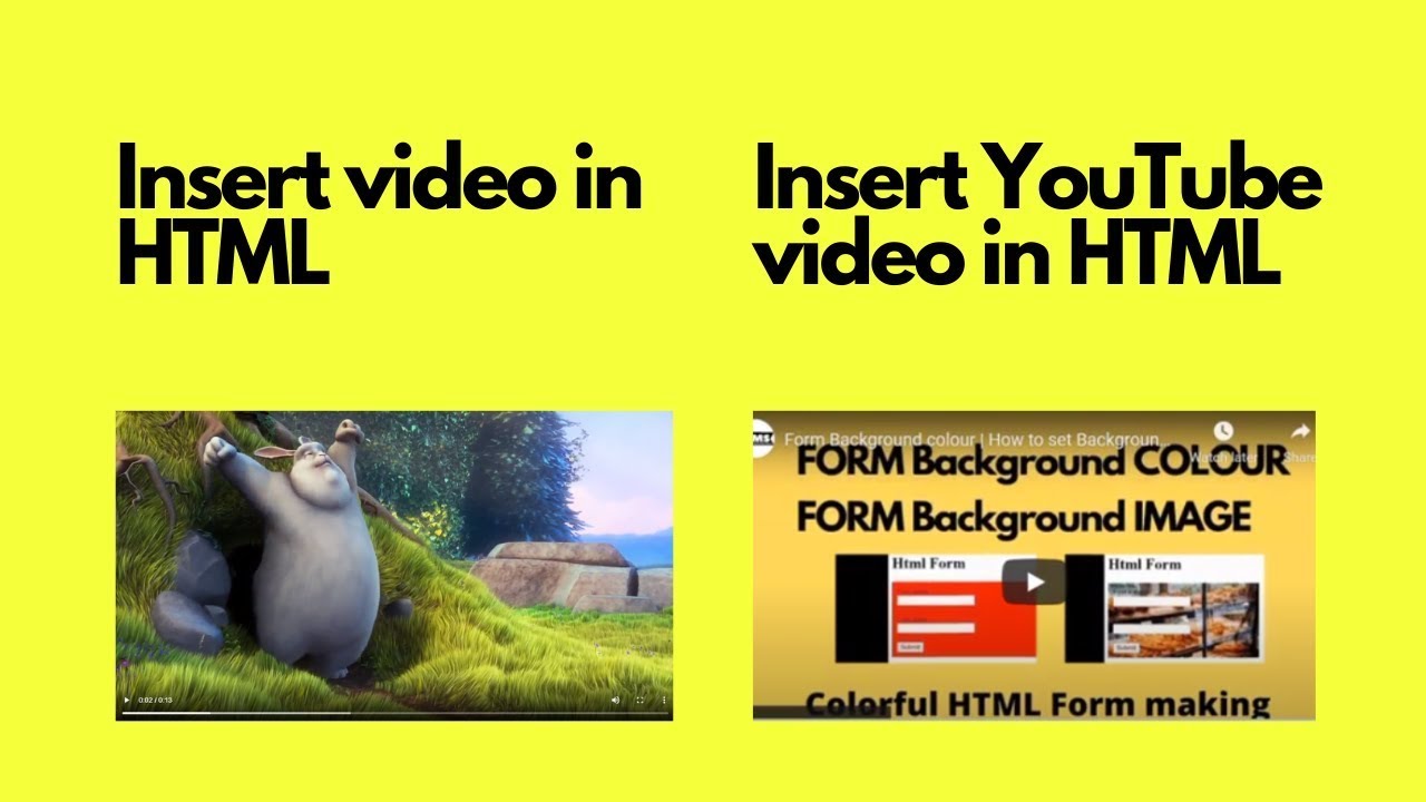 Cách chèn video mp4/YouTube vào HTML | Hướng dẫn chèn bất kỳ Video nào vào trang web bằng HTML - Thêm video vào trang web của bạn có thể đơn giản hơn bạn nghĩ. Với các hướng dẫn chi tiết trên đây, bạn có thể dễ dàng chèn bất kỳ video nào vào trang web của mình. Mang đến trải nghiệm thú vị cho khách hàng của bạn và thu hút thêm lượng truy cập.