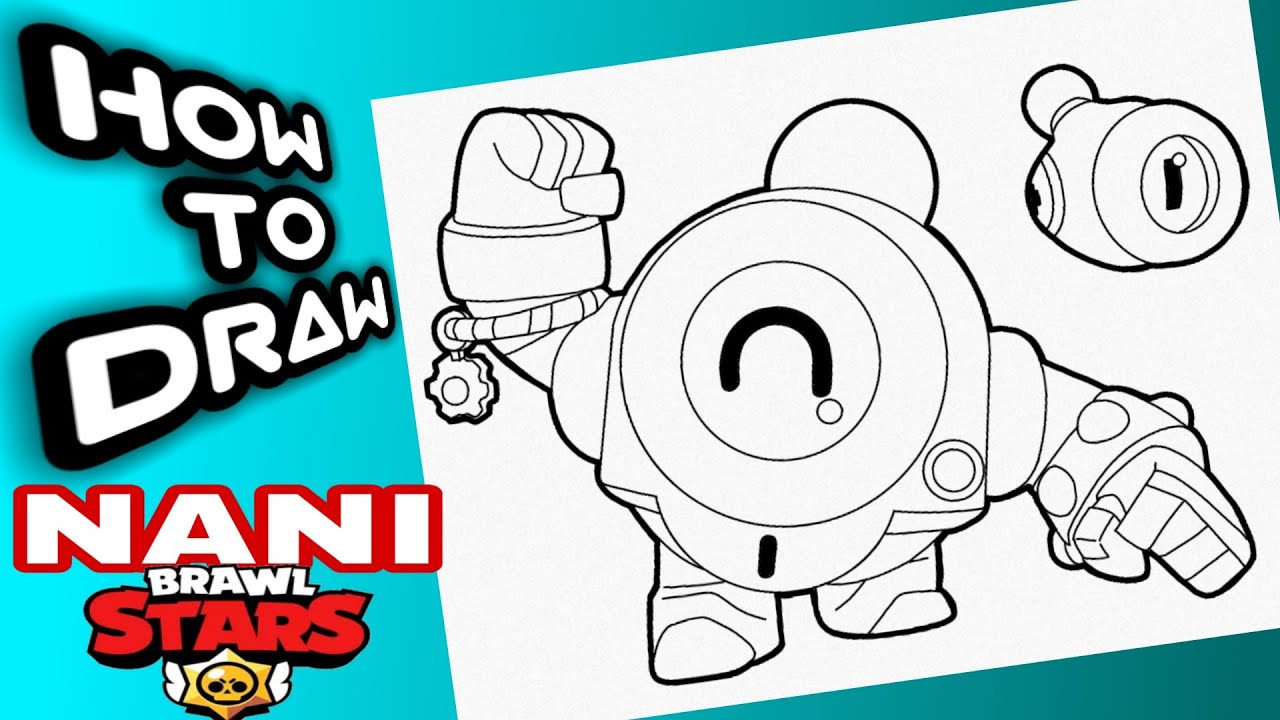 How To Draw Nani From Brawl Stars Brawl Stars Drawings Como Dibujar A Nani De Brawl Stars Cute766 - brawl stars colorare sally