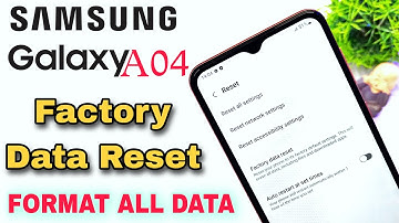 Samsung Galaxy A04 Factory Data Reset Guide || Take Full Restore Of All Samsung Phones 🔥