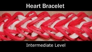 Rainbow Loom® Heart Bracelet Rainbow Loom video Rainbow Loom® Heart Bracelet Rainbow Loom video