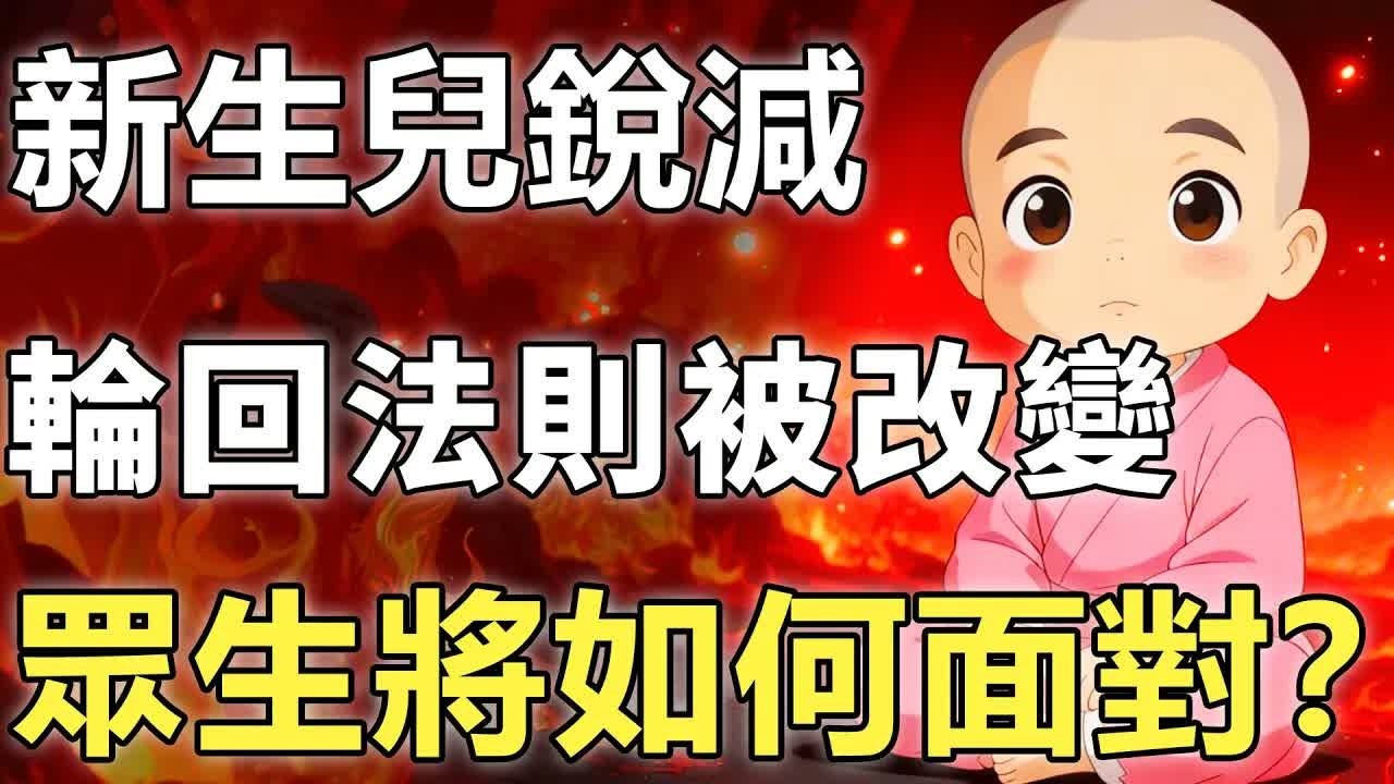 新生兒銳減，輪回法則被改變？菩薩用一個句話揭示了通往人間的輪回的秘密。【輪回｜因果｜佛學】
