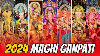 Maghi Ganpati Darshan 2024 😍 | Kandivali & Charkop Ganpati Darshan | Mumbai Cha Ganpati