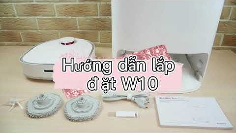 Bóc hộp robot tự giặt giẻ Dream W10