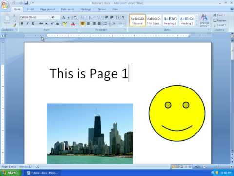 Word 2007 Tutorial 1 - Getting Started - 60 Day Free Download - YouTube