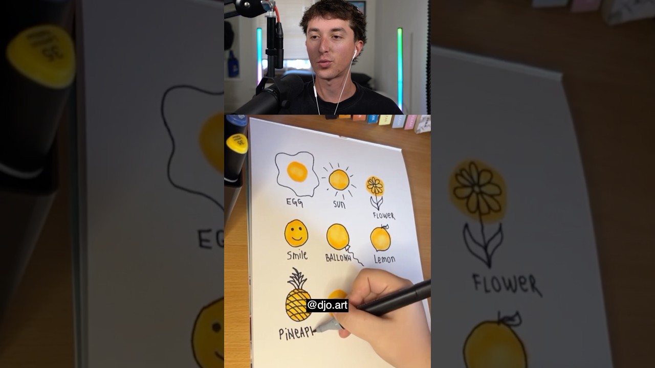Drawing With One Color Challenge 🤯😳🤯