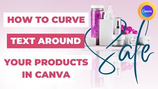 How to fold text around an image in CANVA #canva #bizdesignacademy  #canvassador