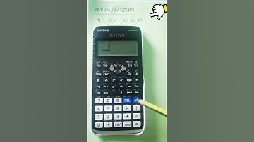 Mean and Median by using calculator #classwiz #fx570ex