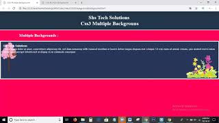 How to add multiple backgrounds to one element in css | Multiple background in css | Css backgrounds