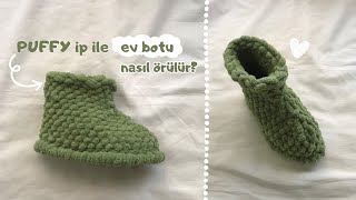 Puffy ip ile ev botu nasıl örülür?