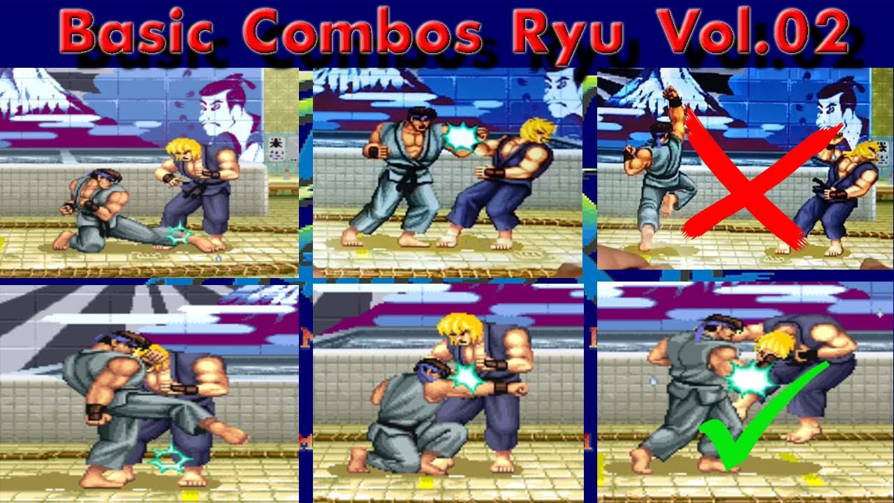 Tutorial How to Make ↓ lk sp basic combos Ryu street fighter 2. HANDCAM.  FHD. 60 FPS (AGT) 2021 