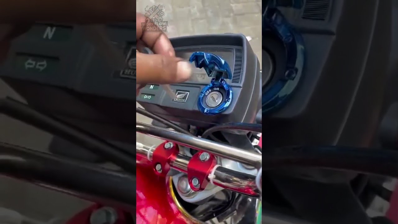 Iron man motorbike key cover