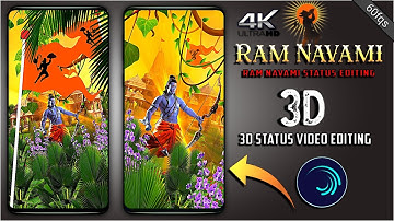 3D🚩Ram Navami Special Video Editing | Ram Navami Status Video editing Alight Motion | Xml Preset