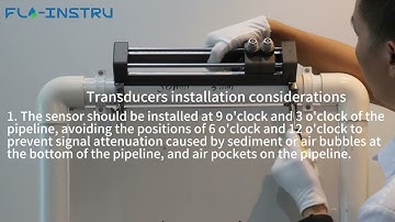 How to install clamp-on/portable ultrasonic flow meter?