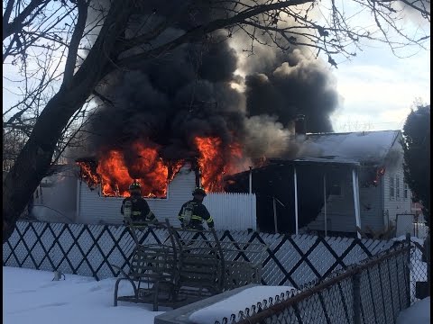 Clifton NJ FIre Department 2nd Alarm Working Fire WIth Collapse And EVAC Tones 2-22-15