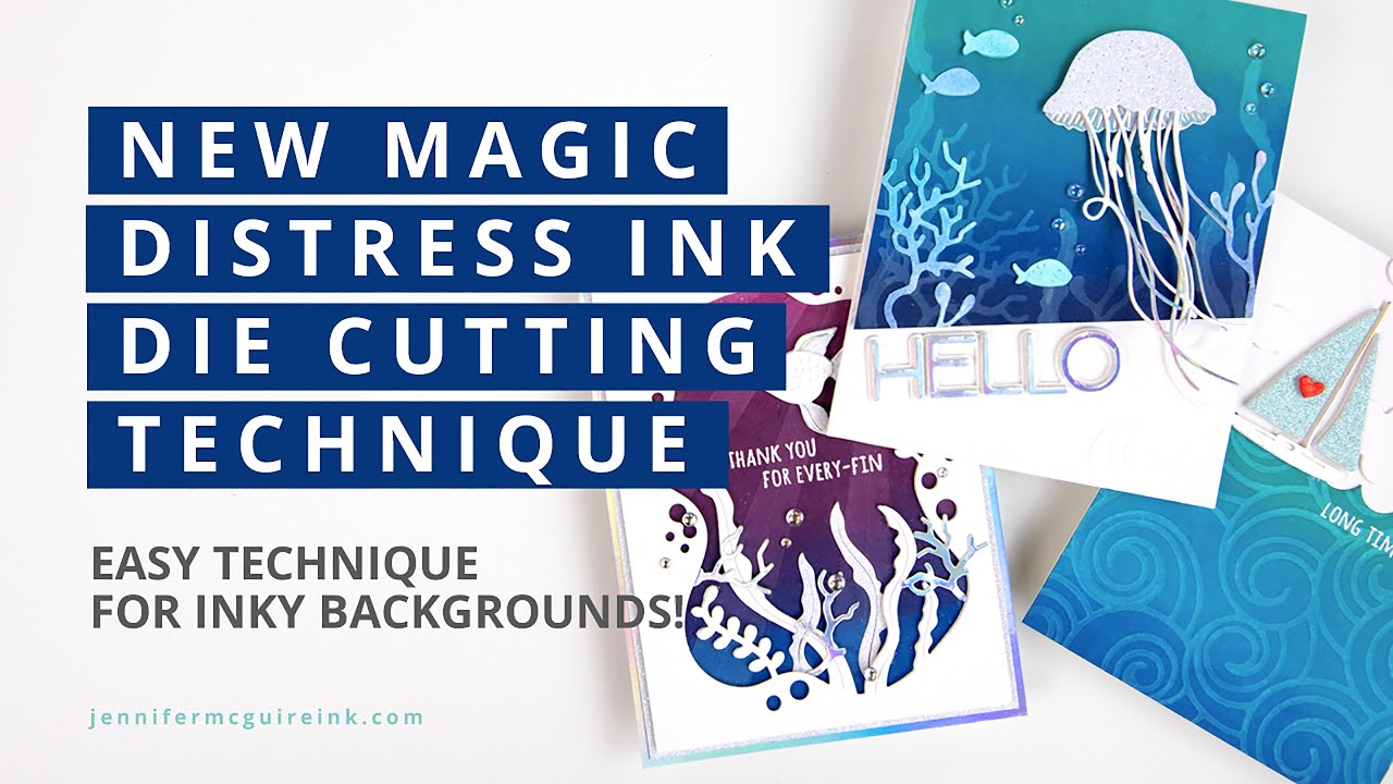 Magic Distress Ink Die Cutting Technique + NEW Distress Color!