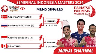 Jadwal Semifinal Indonesia Masters 2024 Hari Ini