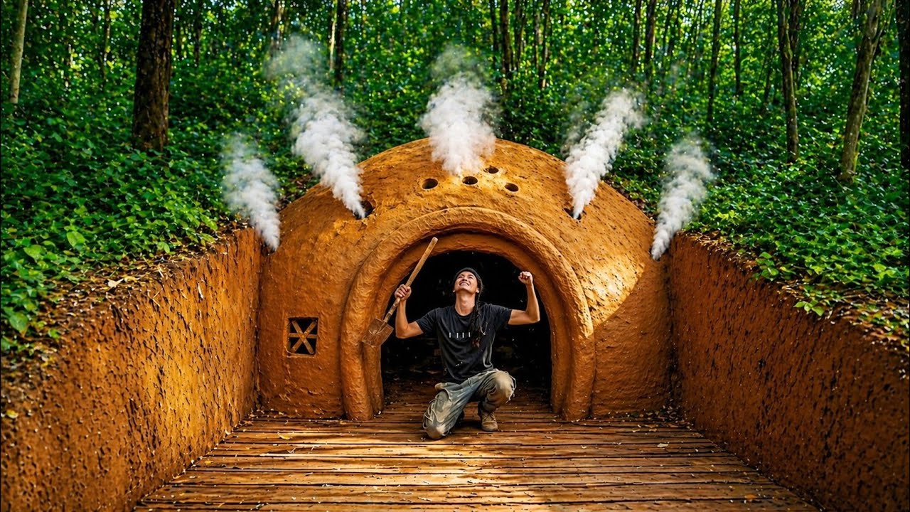 I Built a Cozy Underground Survival House in 7 Days - YouTube
