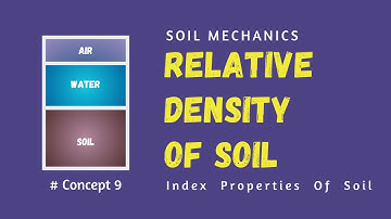 Concept of  Relative Density of Soil || Index properties of Soil || Soil Mechanics for GATE & ESE