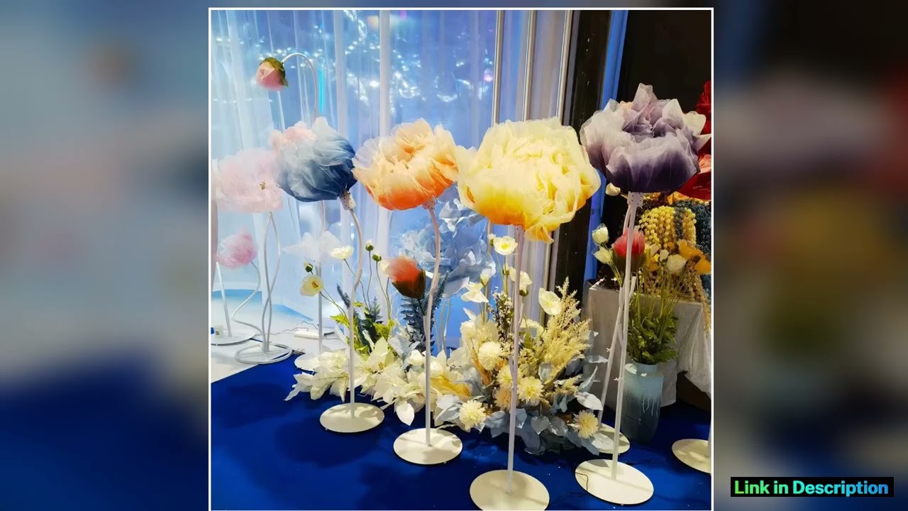 Home Decor Artificial Silk Automatic Opening Closing Mechanical Flower Simulation Flowers Christmas