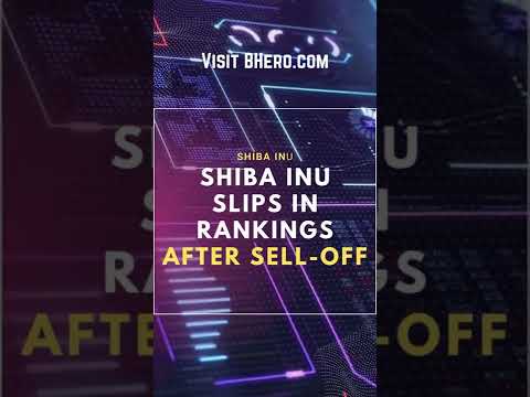 Shiba Inu Slips in Rankings After Sell-Off #shorts #shiba #shibainu #shibanews #shibainucoin