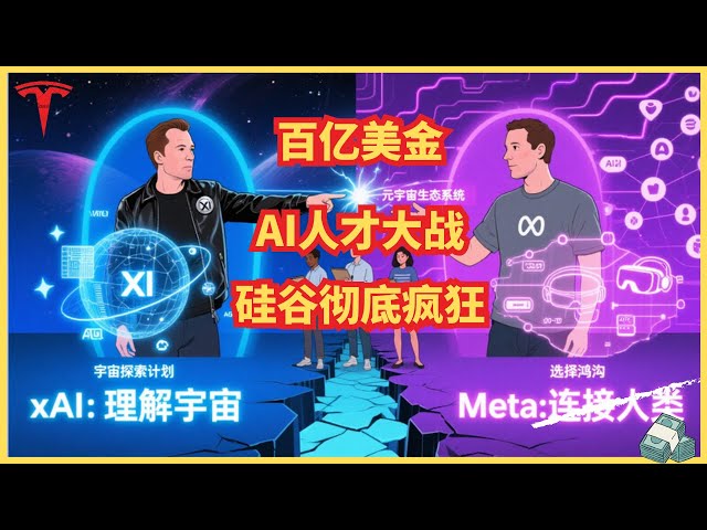 马斯克Vs扎克伯格，史上最贵的人才争夺战, meta vs xAi