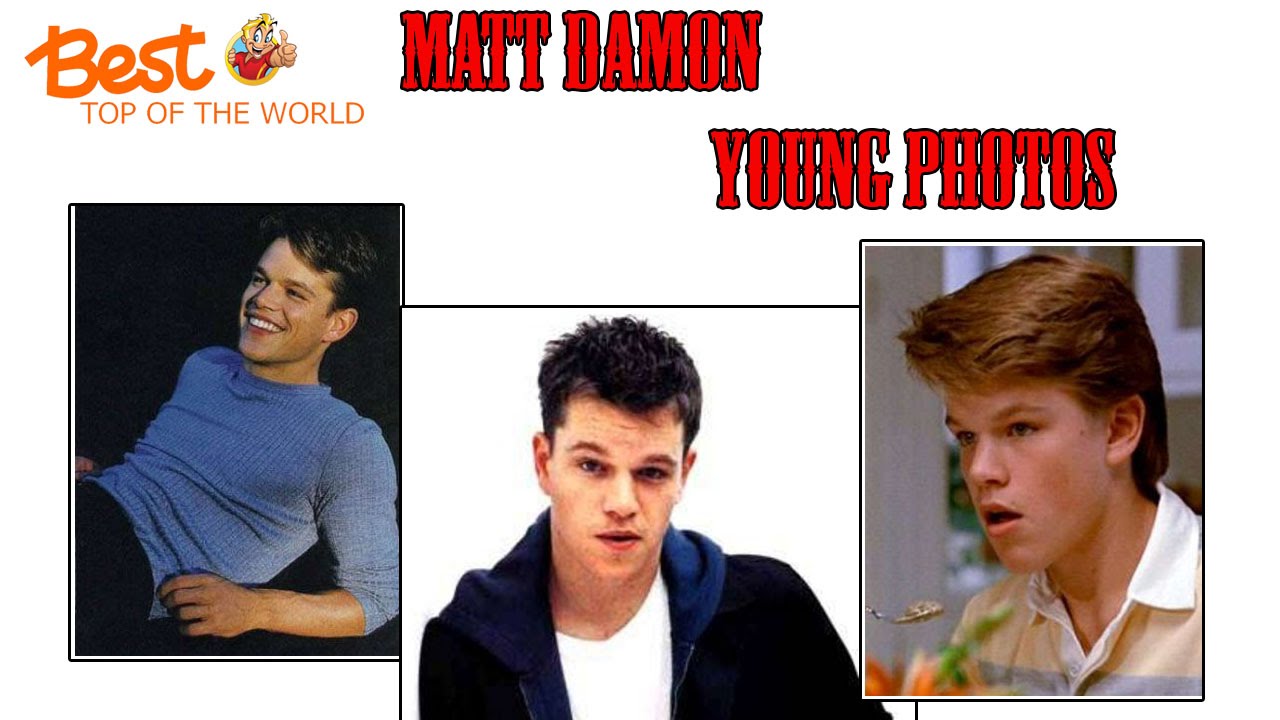 Best Top 20 Pictures of Young   Matt Damon - YouTube Best Top