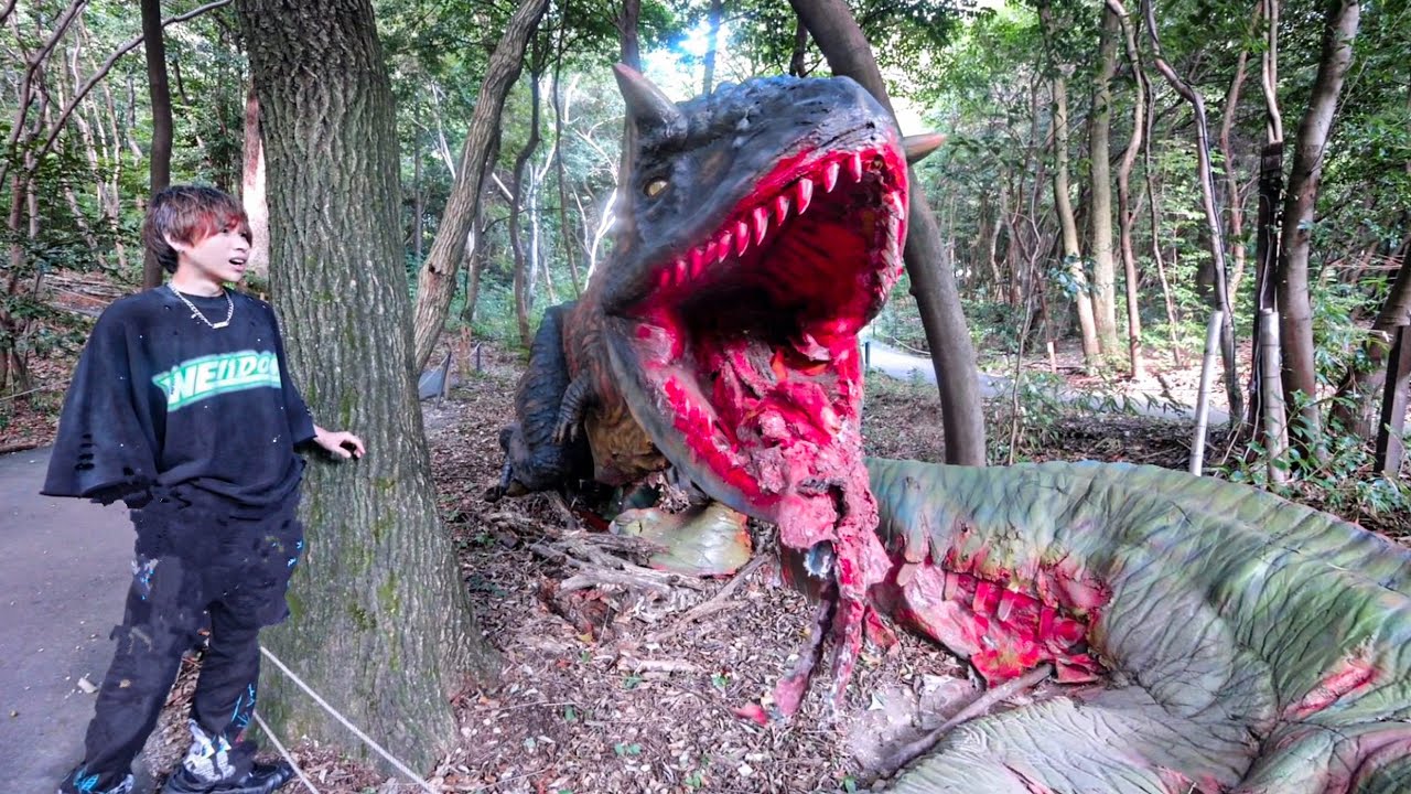 【愛知のジュラシックパーク】日本一怖い遊園地に行ってみた。(入場料800円)(ディノアドベンチャー)