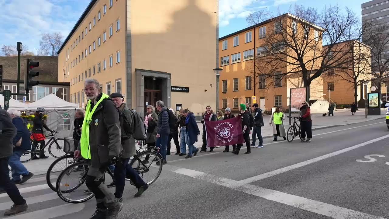 Klimatdemonstration i Stockholm