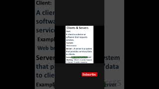 Client vs Server Explained in 60 Seconds 🔥 | Computer Basics #aktumba