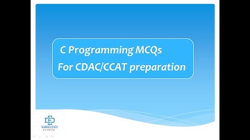 C Programming MCQs Q&A Part 1 | CDAC/CCAT preparation #C#ccat#cdac