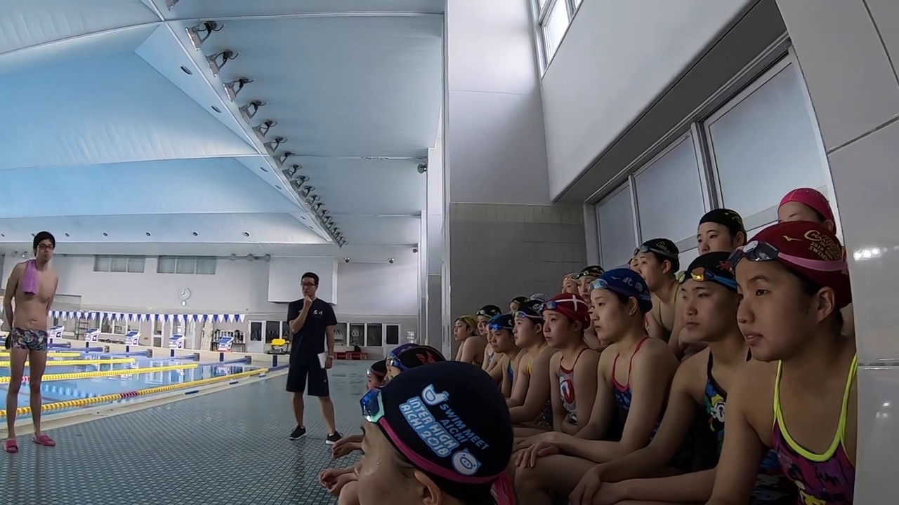 Swim clinic! Special guest was Mr Tojyo who used to be Taidai! #OUHS swim films