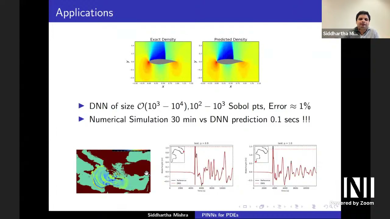 Prof. Siddhartha Mishra | On Physics Informed Neural Networks (PINNs) for approximating PDEs
