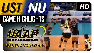 Uaap 79 women's volleyball: ust vs nu game highlights - april 8, 2017
subscribe to abs-cbn sports and action channel!
http://bit.ly/abscbnsports watch the ...