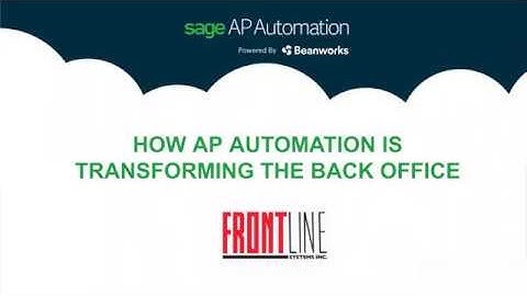 Sage AP Automation / Sage 300 Payment Automation (Powered by Beanworks)