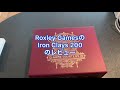 Roxley Games社のポーカーチップ　Iron Clay 200の開封動画です。