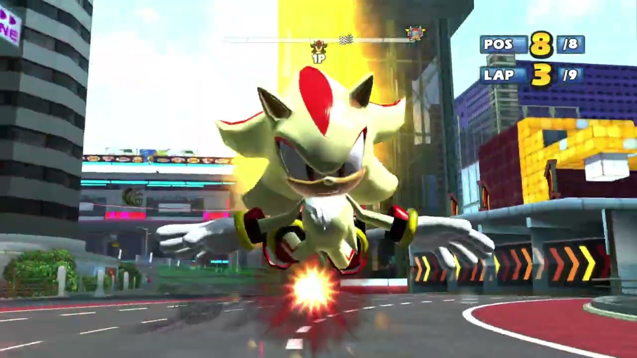 SHADOW Shibuya Downtown 9 Laps Expert (Request) Sonic & Sega All-Stars Racing